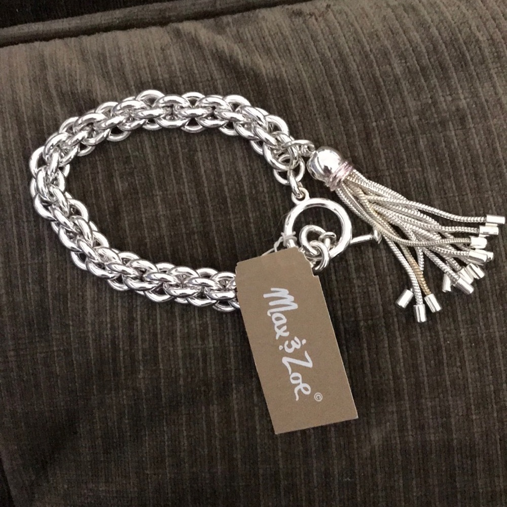 NWT Max & Zoe Silver Bracelet.